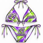 Custom Sublimated Tie-Back Sports Bra Set - Image 3
